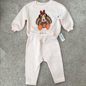 Minnie Mouse Thanksgiving sweat set